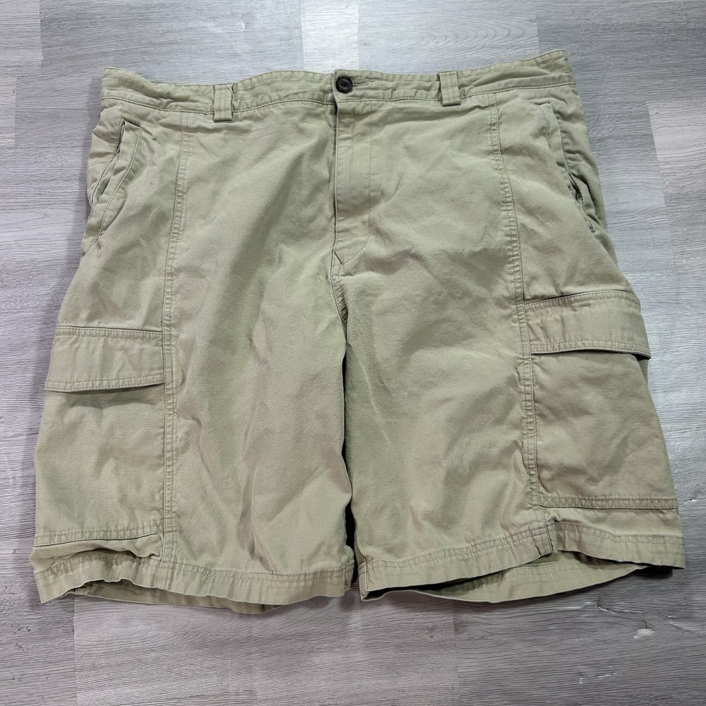 Tommy Bahama Cargo Shorts Mens 40 Beige Stretch Relaxed Fit 11 Inseam Casual